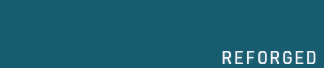 Reforged nameplate: a plain background with a small REFORGED wordmark at the bottom right